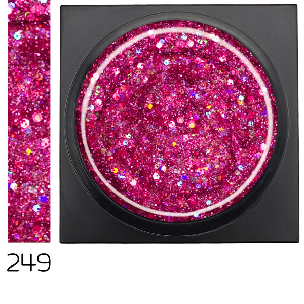 Glam Farbgel 249 Holo Macaron lovenails hema-frei