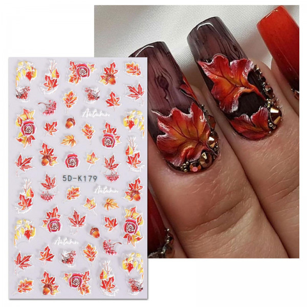 3D Nail Sticker Herbst 2