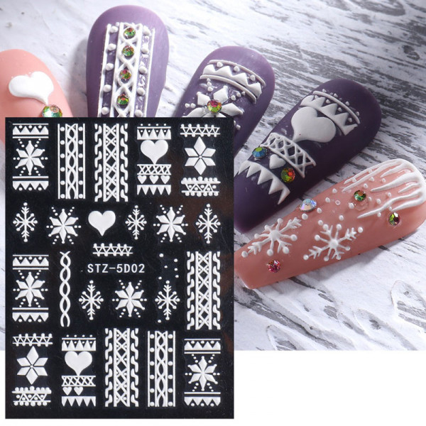Stamping Schablone Spitze 02