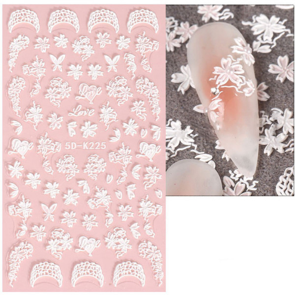 3D Nail Sticker Blume 5