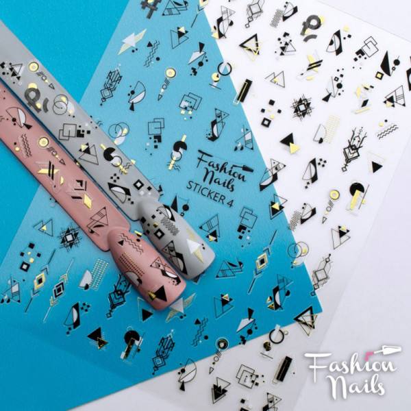 Sticker Fashion Nails einfache Nailart Schnörkel
