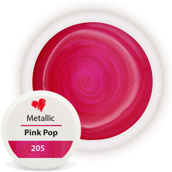 Metallic Farbgel Pinkfür schicke Fingernägel