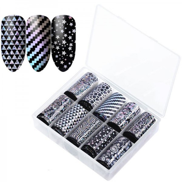 Transferfolien Box Holo Muster