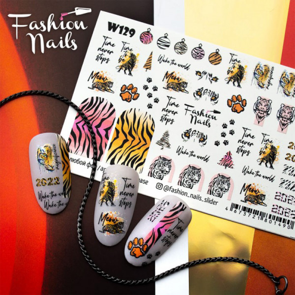 Tiger Slider Fashion Nails 