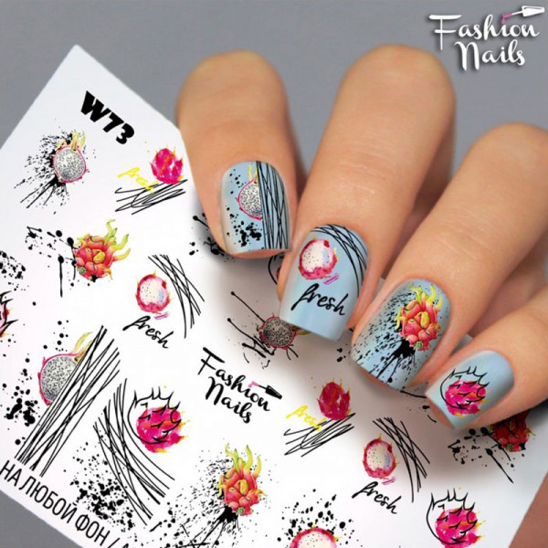 Slider Fashion Nails Bunt Obst