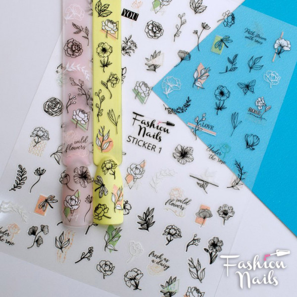 Sticker Fashion Nails einfache Nailart