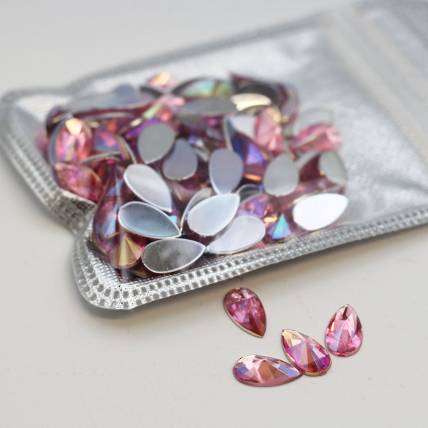 Strass Tropfen Pink