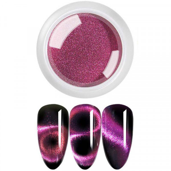 9D Cat Eye Pigment Effekt nails