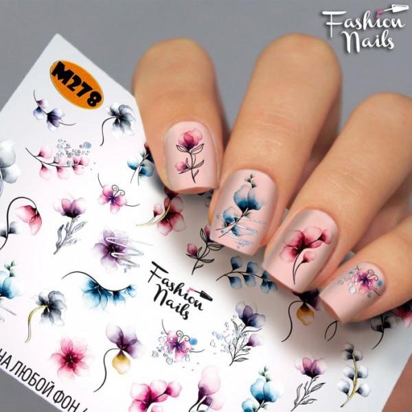 Metallic Slider 278 Sommer Blumen