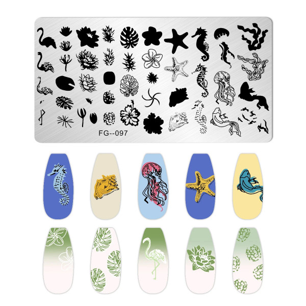 Stamping Schablone Summer Vibes