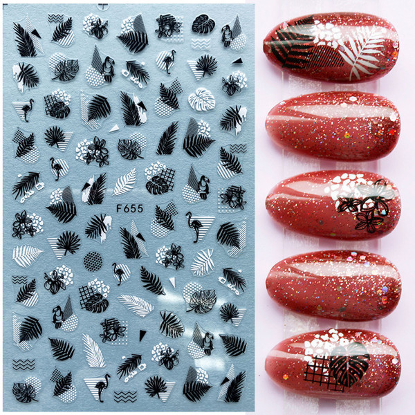 Nail Sticker Summer Nailart flamingo