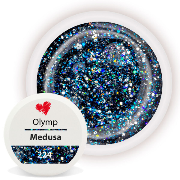 Olymp Glitter Farbgel Medusa Nailart