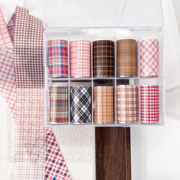 10 Transferfolien Plaid 1