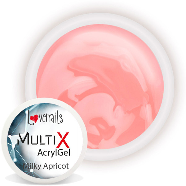 AcrylGel Milky Apricot für Nagelmodellage
