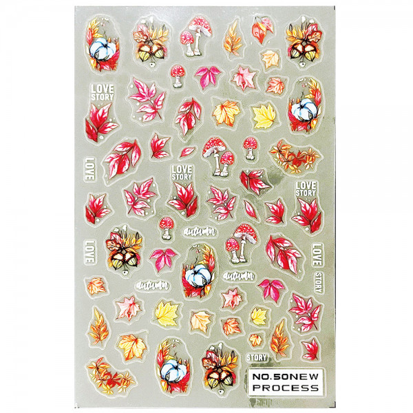 herbst Nail Sticker für Nageldesign