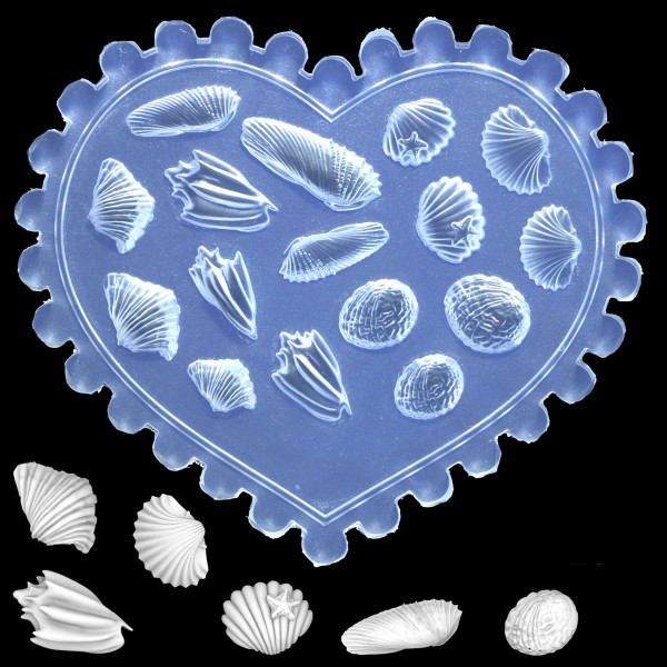 3D Silikon Form Muscheln nailart