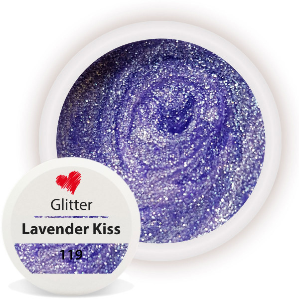 Glitter Farbgel Lavender Kiss lila