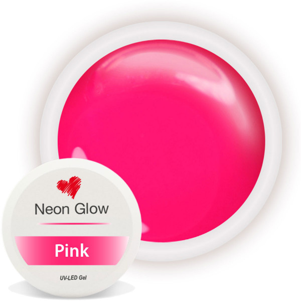 Neon Glow Farbgel Pink nailart