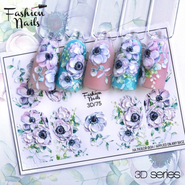 3D Nail Slider Blumen Nailart