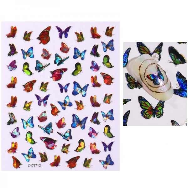 Nail Sticker Holo Schmetterling Nails