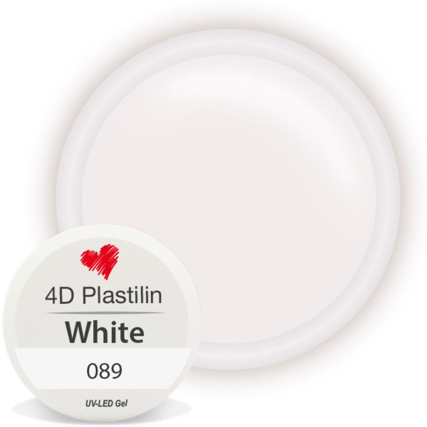 4D Plastilin Gel Weiss für Nailart