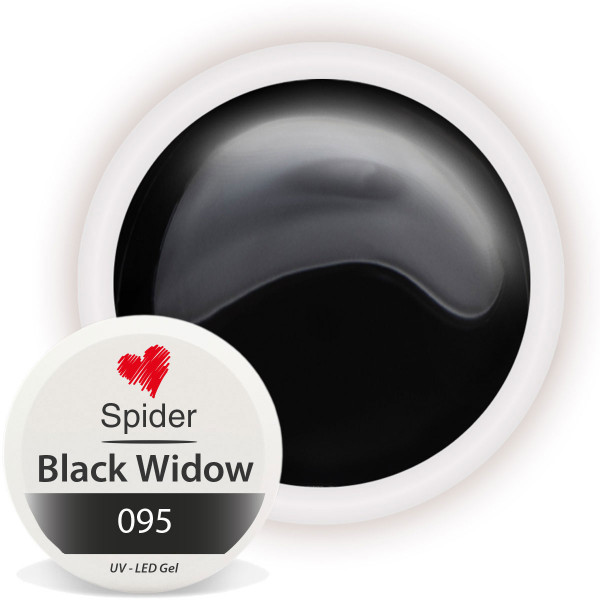 Spider Gel Schwarz Black Widow für Nailart