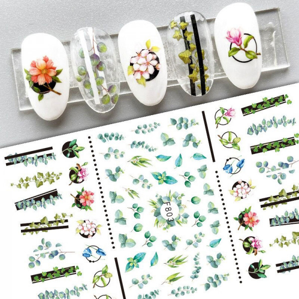 Blumen Nail Sticker für Nageldesign