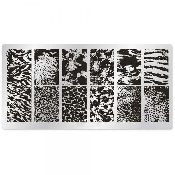 animal print nagel schablone für wilde naildesigns