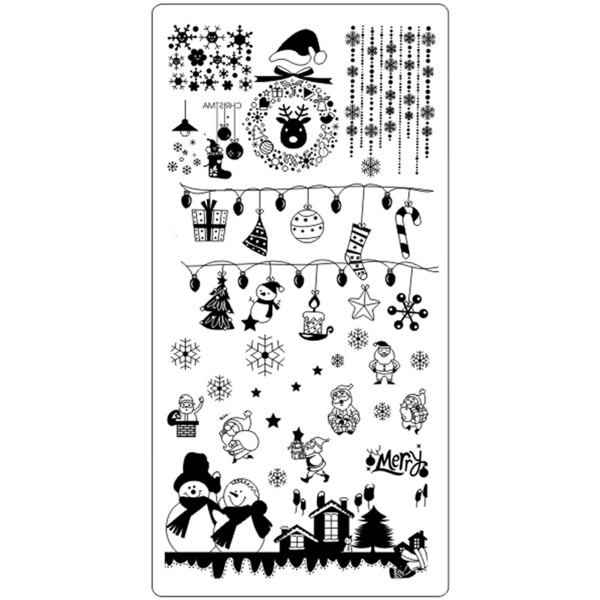 Stamping Schablone Xmas 18
