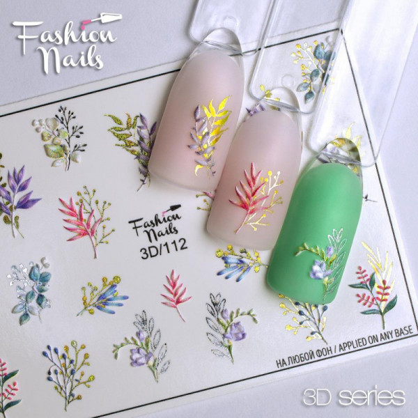 3D Nail Slider 111 Fashion Nails Blumen