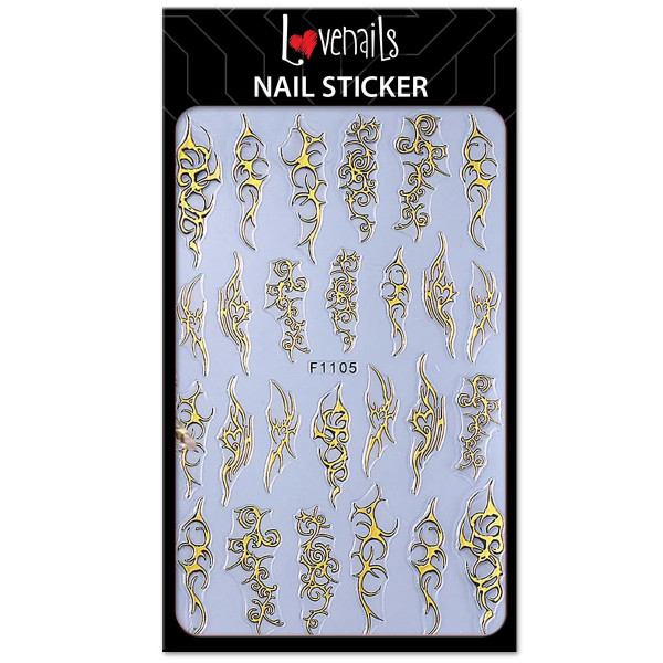 Metallic Tribal Sticker gold