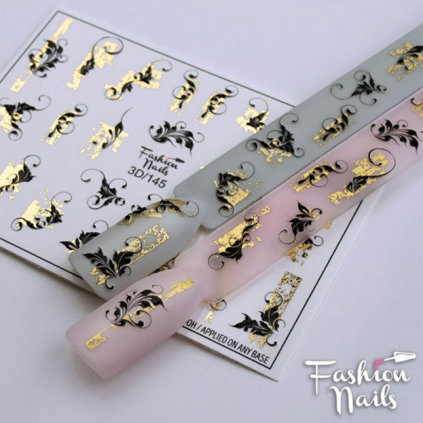 3D Nail Slider 145 Blumen
