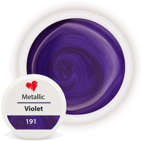 Metallic Farbgel Violet für schicke Fingernägel