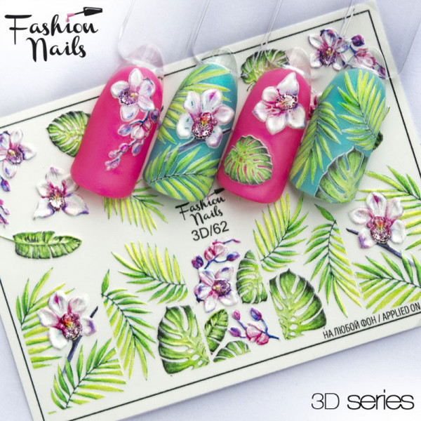 Sommer 3D Nail Slider 62 Fashion Nails