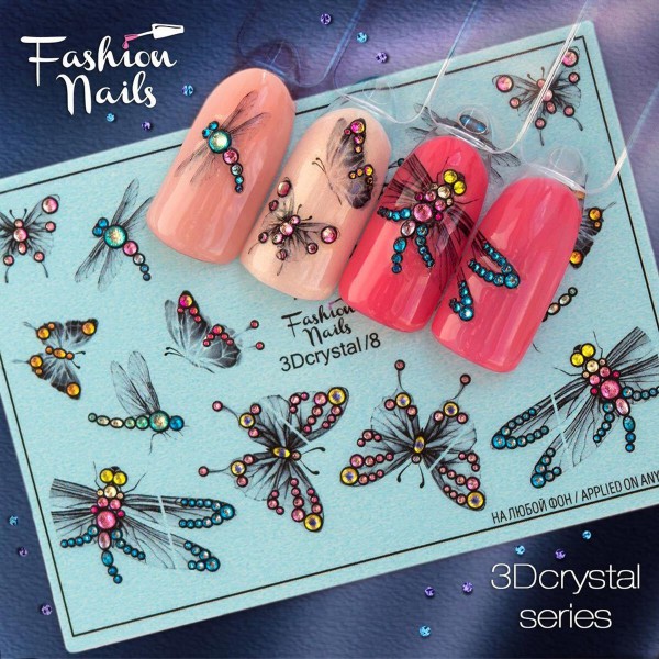 3D Crystal Nail Slider 8