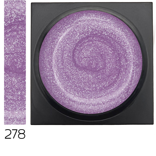 Glitter Farbgel Icy Purple für Winter Lovenails