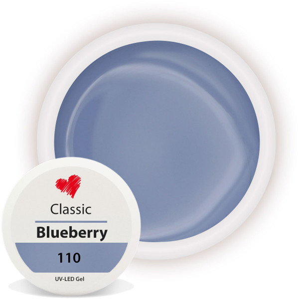 Classic Farbgel Blueberry blau UV Gel nailart